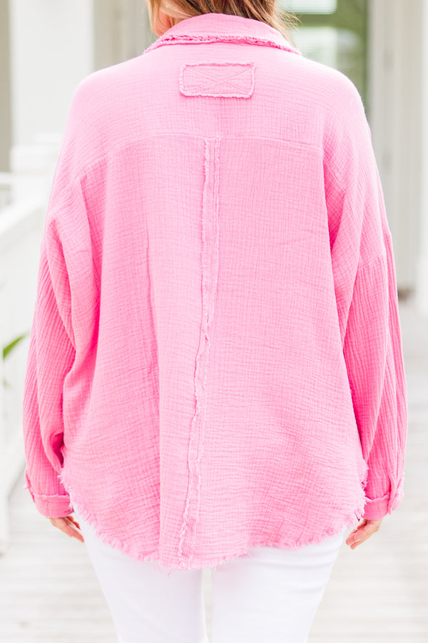 Act Of Faith Top, Candy Pink