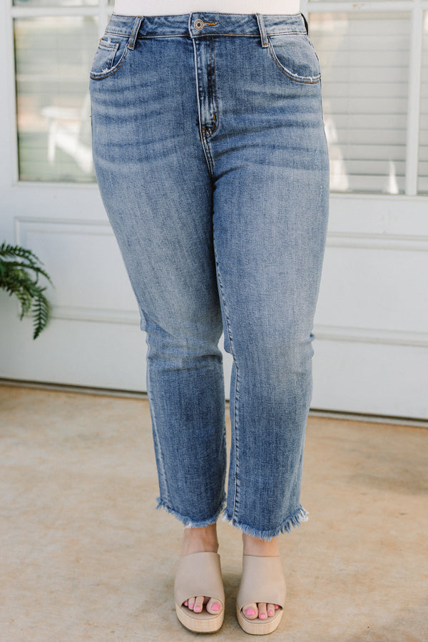 Chic Soul plus size clothing, light wash denim jeans