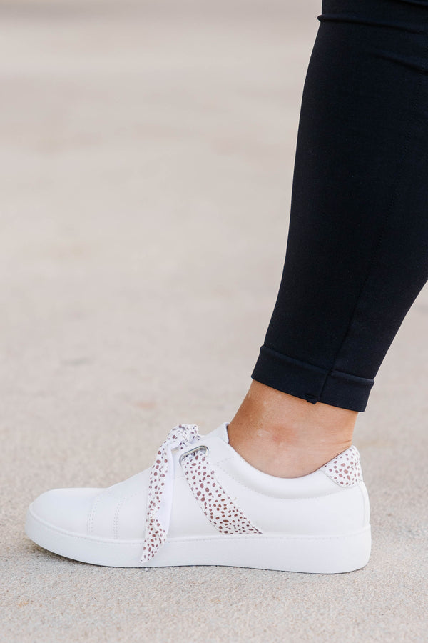 Chic Soul plus size clothing, camel leopard bow tie sneakers