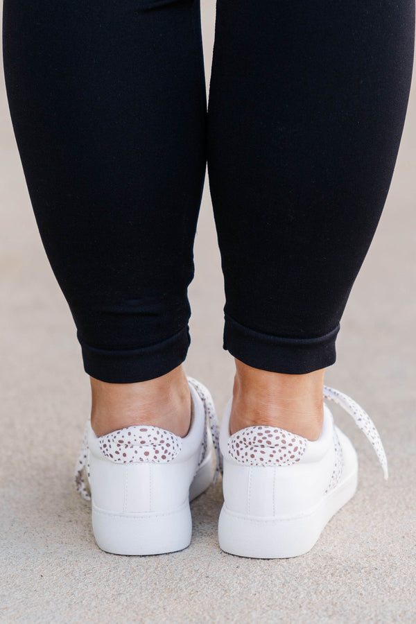 Chic Soul plus size clothing, camel leopard bow tie sneakers
