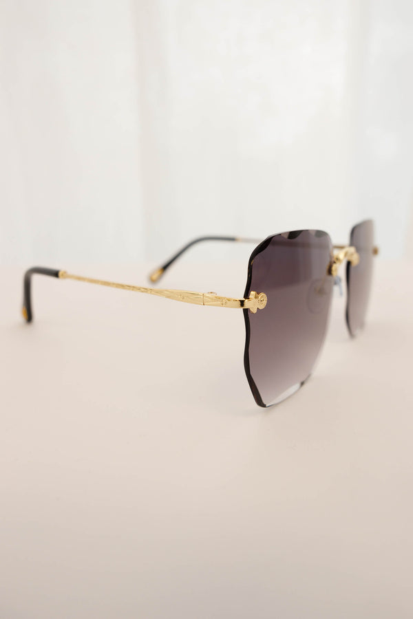 Chic Soul plus size clothing, trendy sunglasses with gold detailing