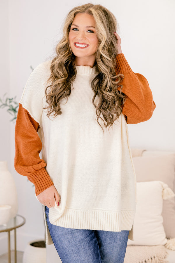 Chic Soul plus size clothing, red and white horizontal stripe sweater with green stripe around the collar and hem
