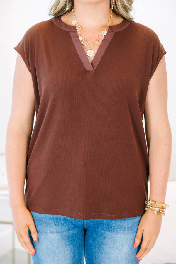 Everyday Ease Top, Brown