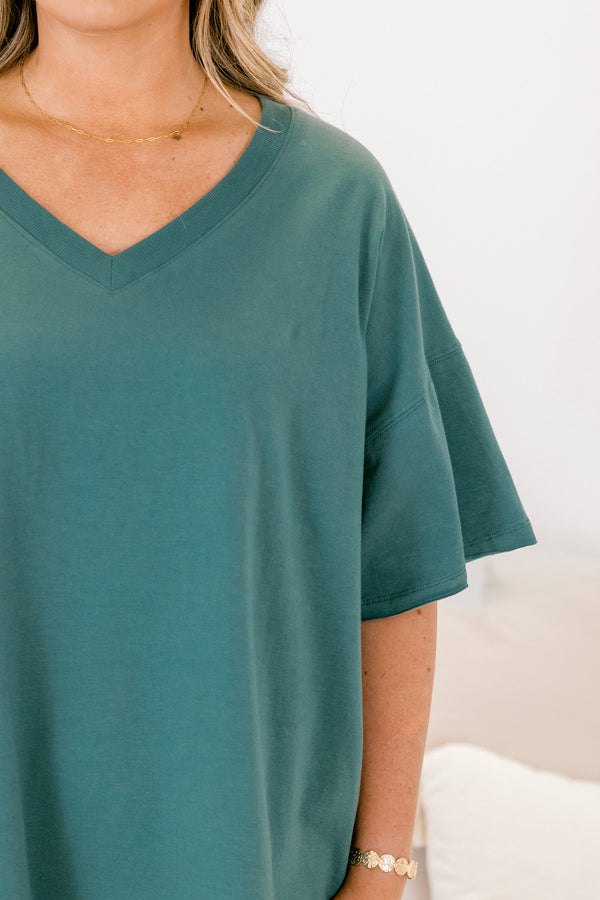 Chic Soul plus size clothing, ash jade short sleeve v-neckline top and ash jade biker shorts set