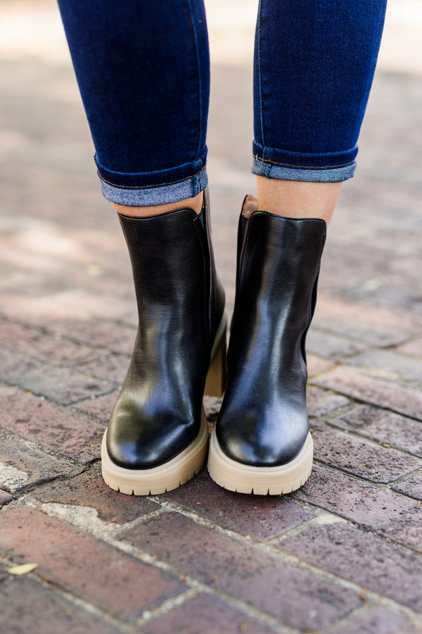 Go My Own Way Booties, Black