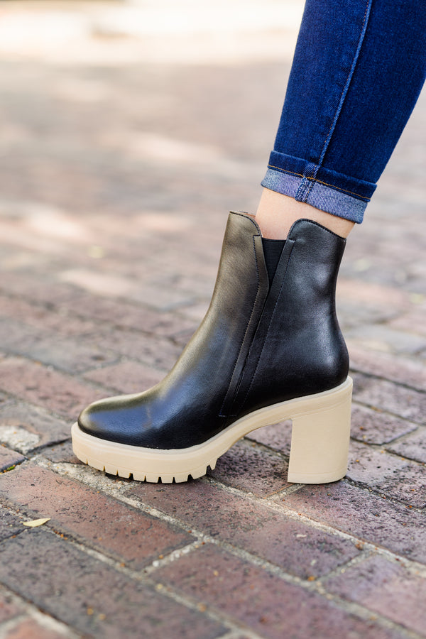 Go My Own Way Booties, Black