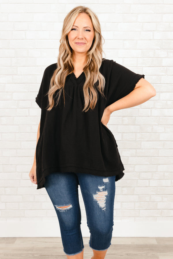 Chic Soul plus size clothing, medium wash distressed denim capris with frayed hemline