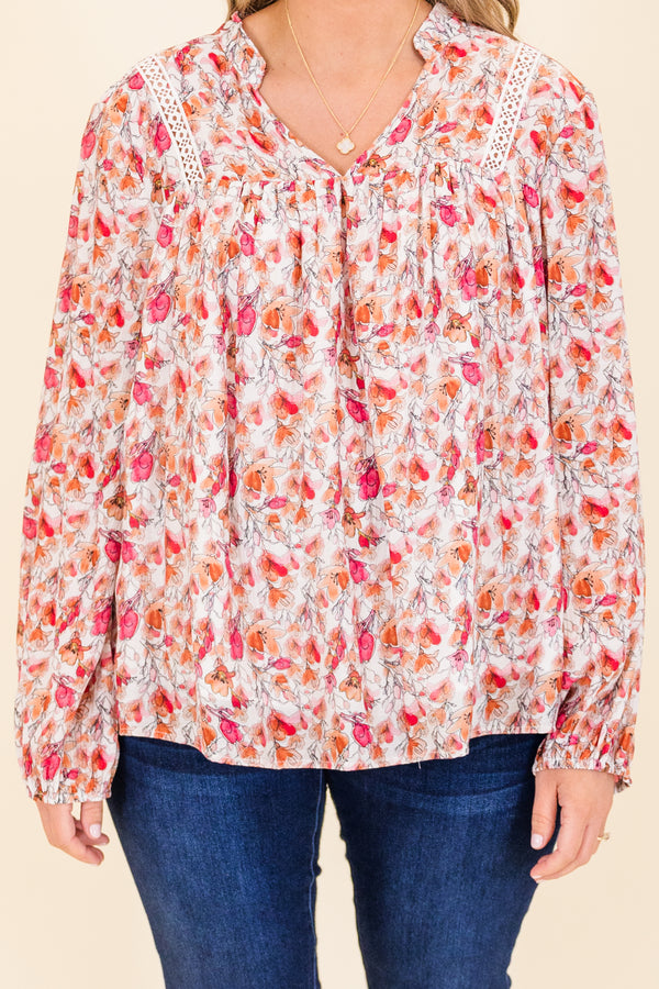Graceful Blossom Top, Pink