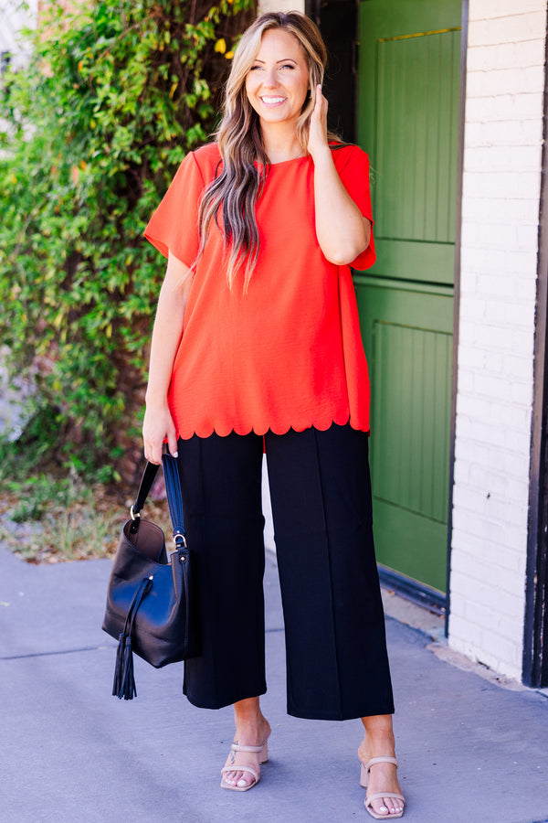 Chic Soul plus size clothing, black cropped length wide leg leggings with stretchy waistband 