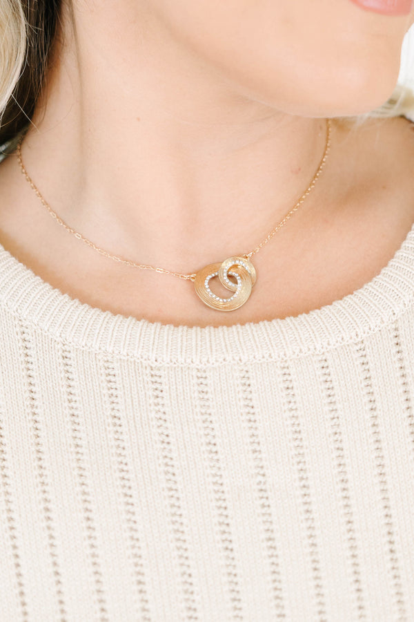 Intertwined Necklace Set, Gold