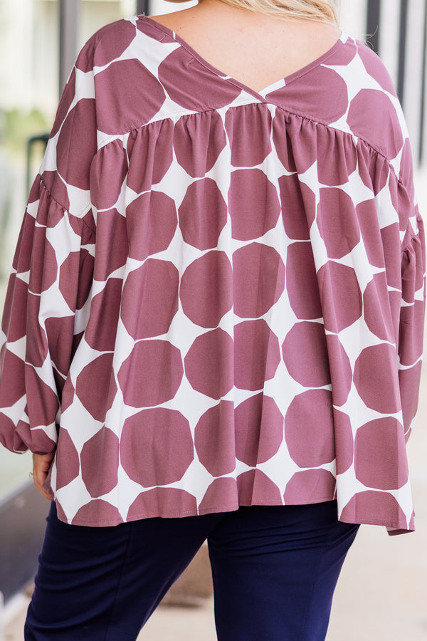Just Darling Top, Mauve