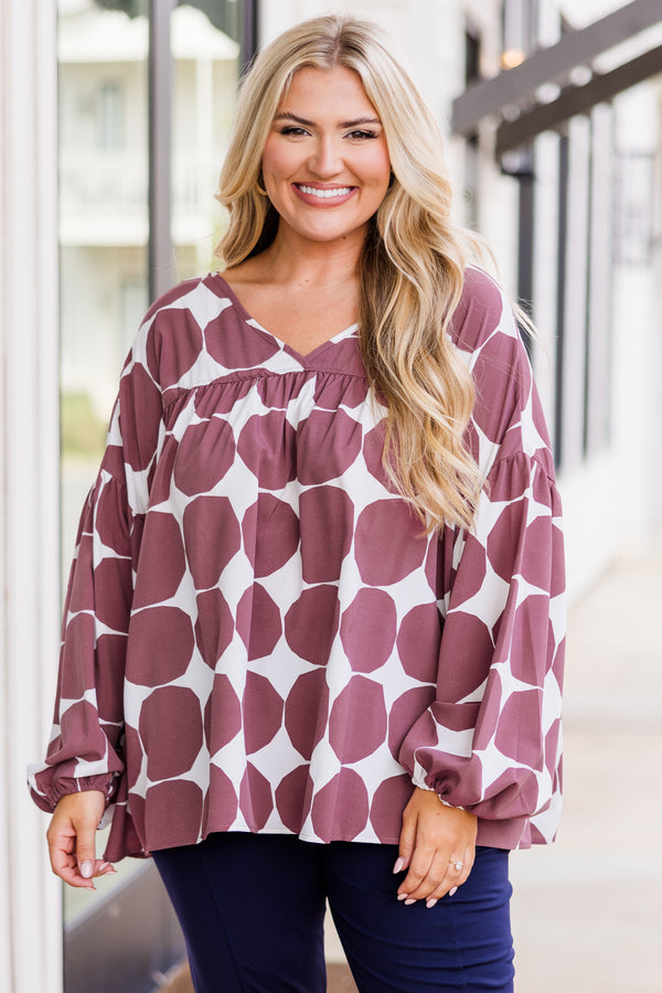 Just Darling Top, Mauve