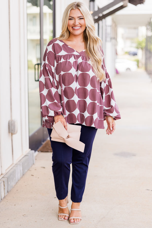 Just Darling Top, Mauve