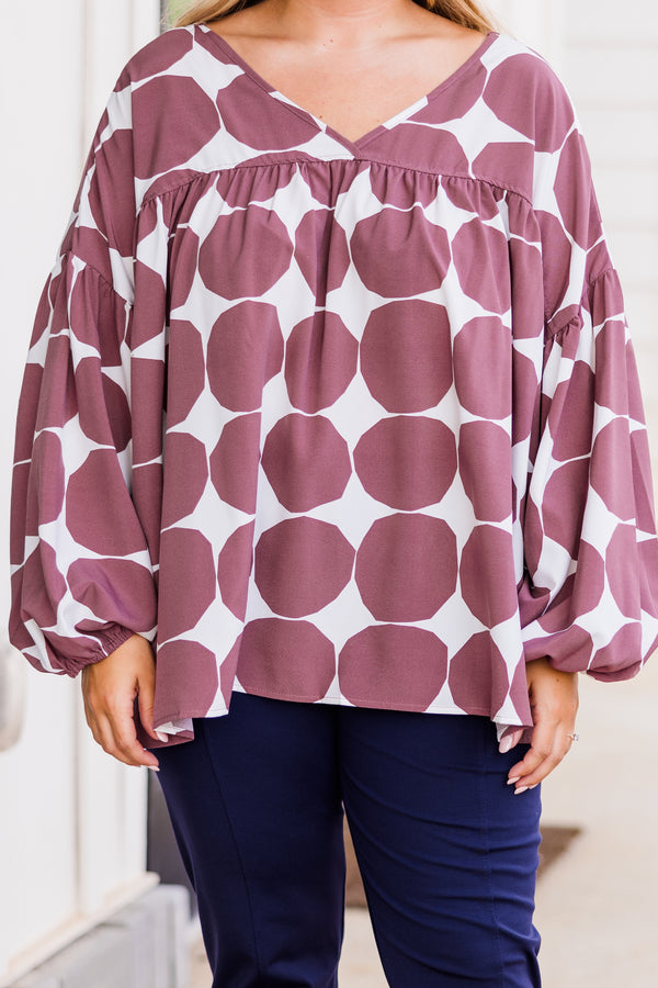 Just Darling Top, Mauve