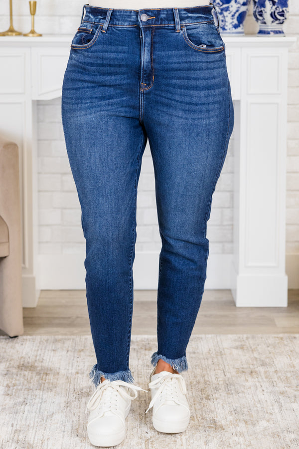 Let's Go Places Jeans, Dark Wash