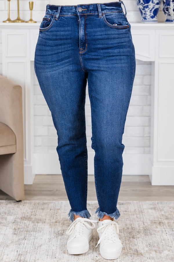 Let's Go Places Jeans, Dark Wash