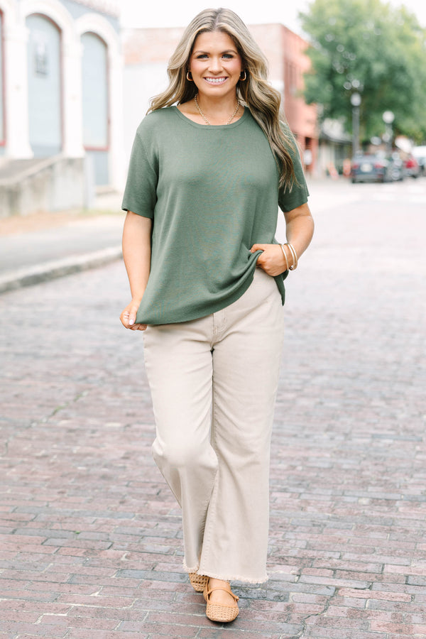 Plus Size ash mocha straight-leg jeans with a wide silhouette and frayed cutoff hem.