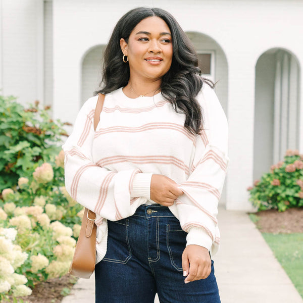 Living For It Sweater, Ivory