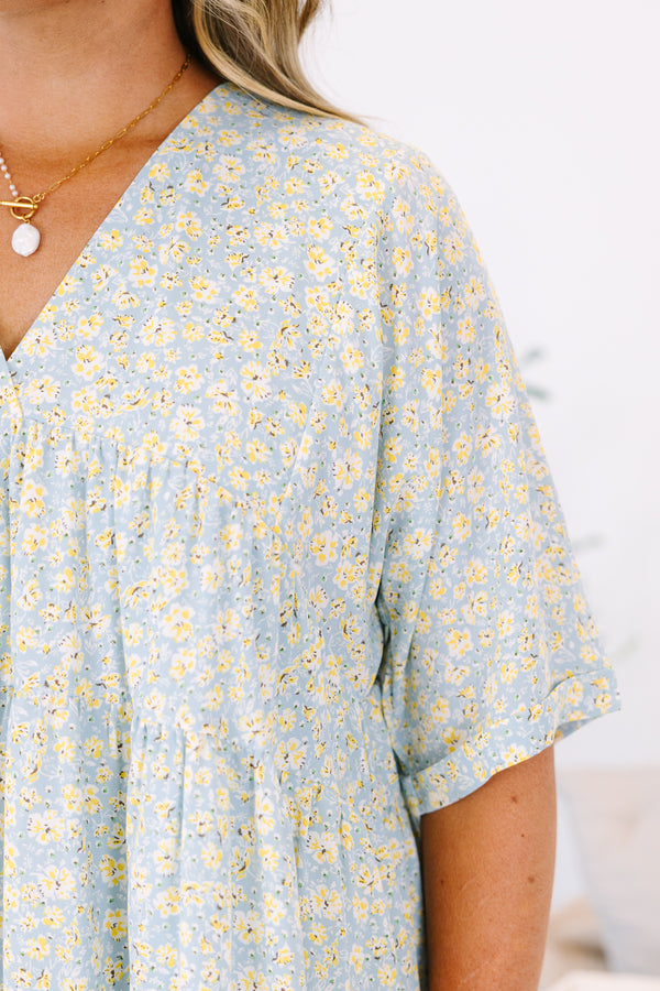 Looking Lovely Dress, Blue