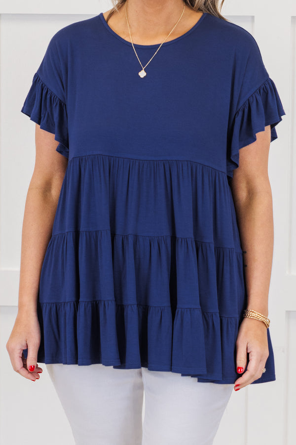 Love and Honey Tunic, Navy