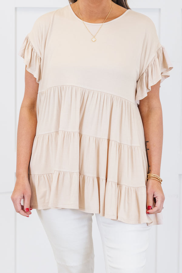 Love And Honey Tunic, Taupe