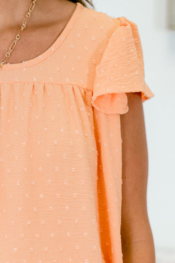 Loving This Life Top, Coral
