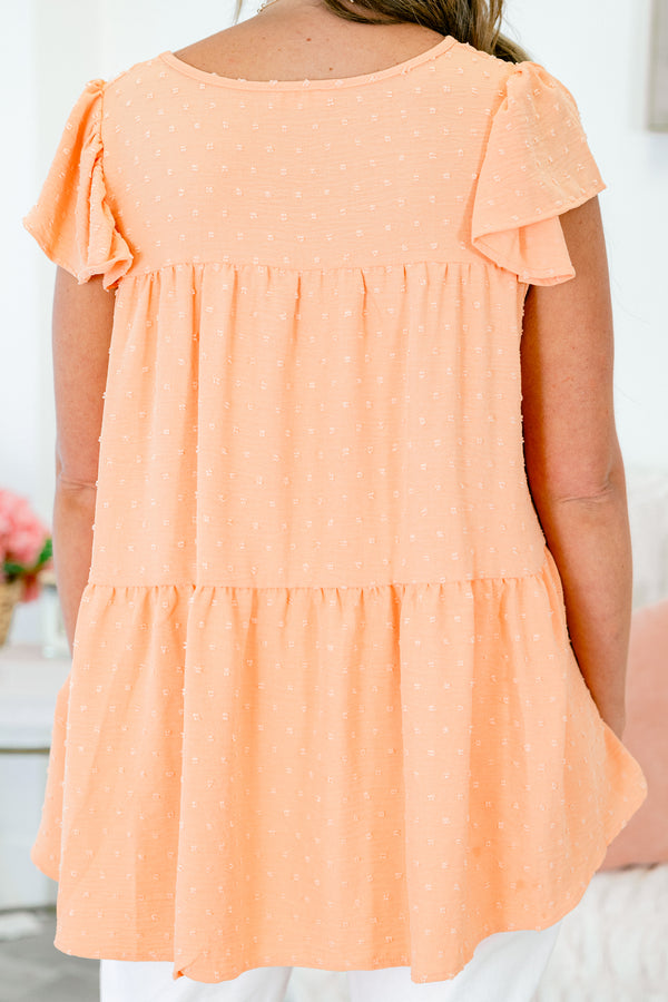Loving This Life Top, Coral