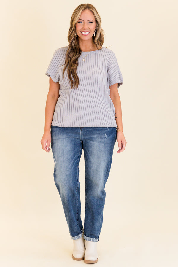 Chic Soul plus size clothing, medium wash straight leg jeans with light distressing along hem with light distressing on hips 