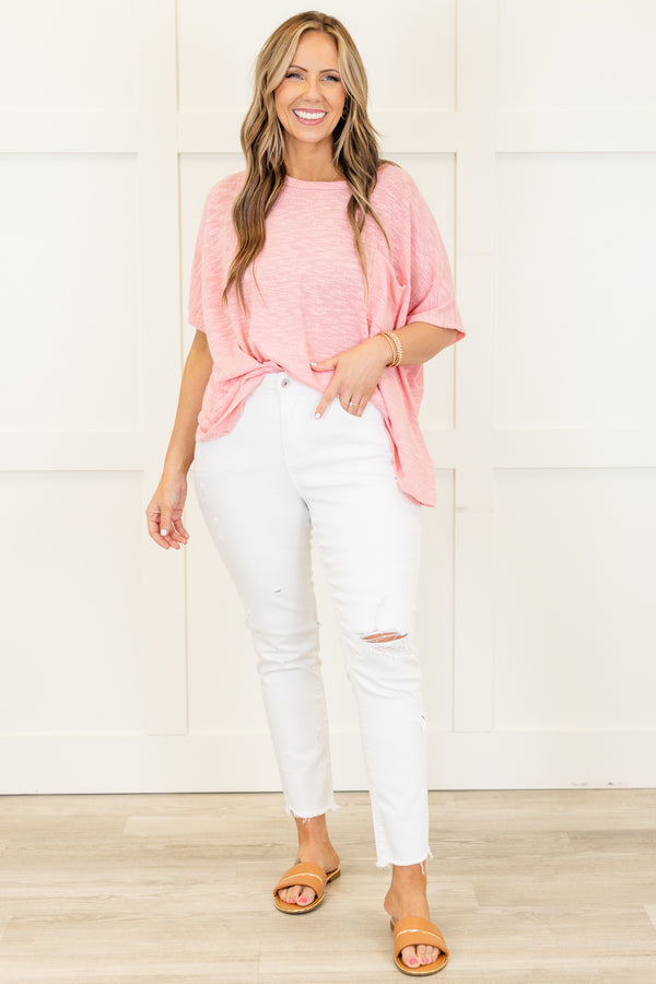 Chic Soul plus size clothing, mid-waisted white cropped skinny jeans with distressed detailing on the ankles and the knees