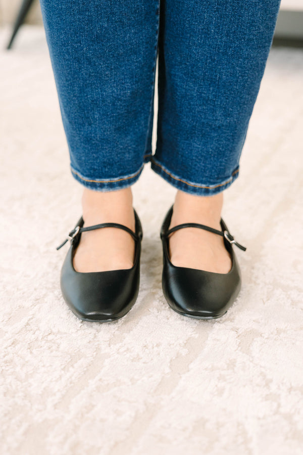 Meant To Be Seen Flats, Black