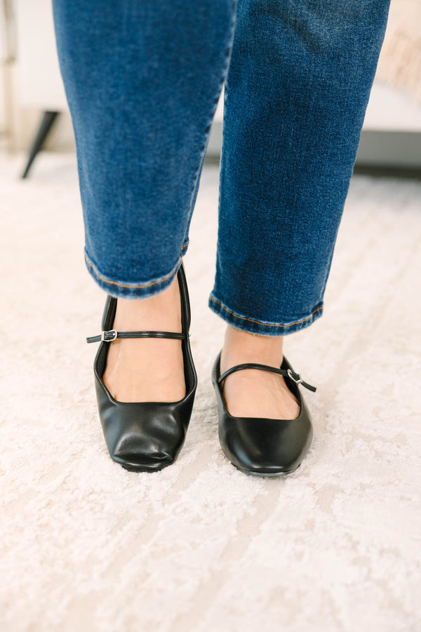 Meant To Be Seen Flats, Black