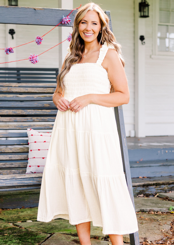 Oh So Sunny Dress, Cream