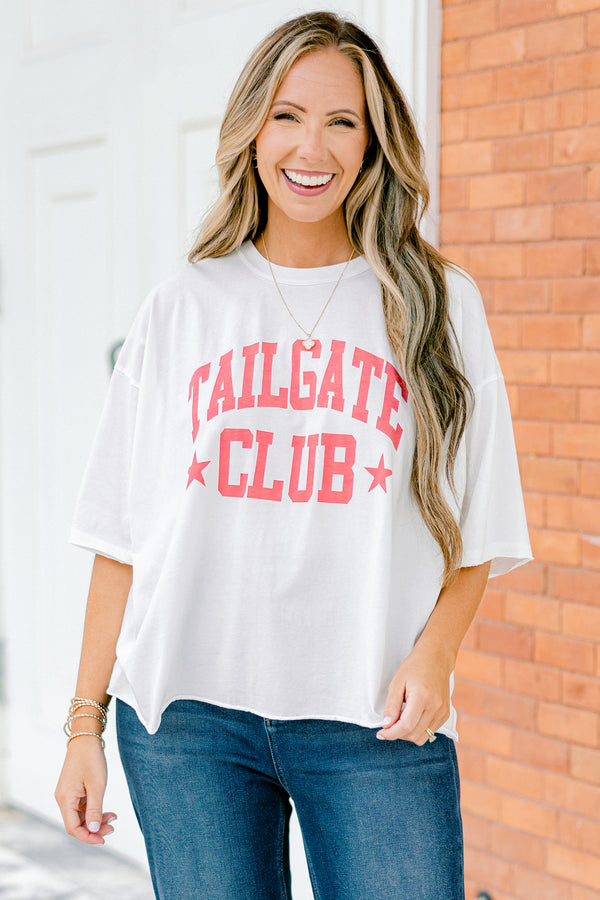 Chic Soul Plus size Clothing, White short sleeve tee with the saying 