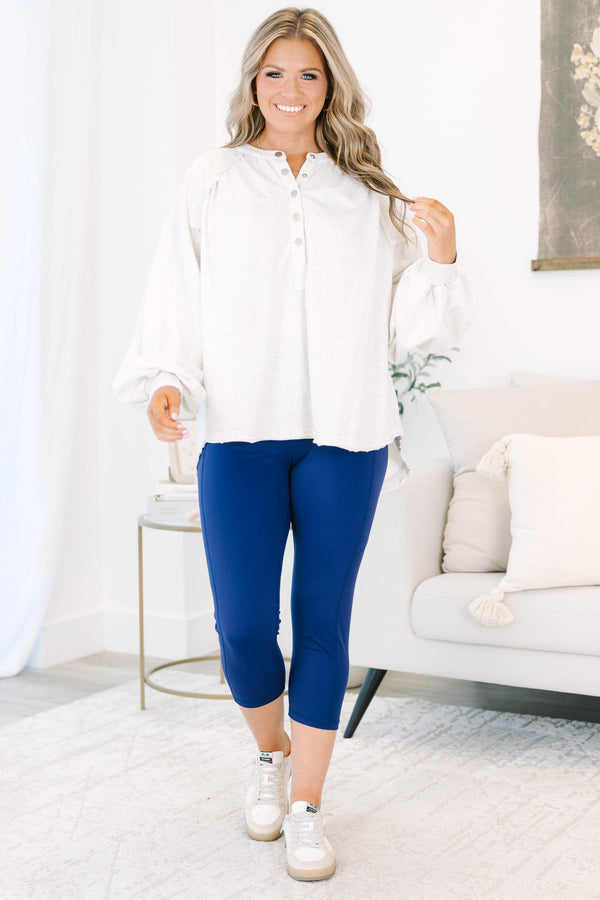 The Truth Is Leggings, Navy Blue