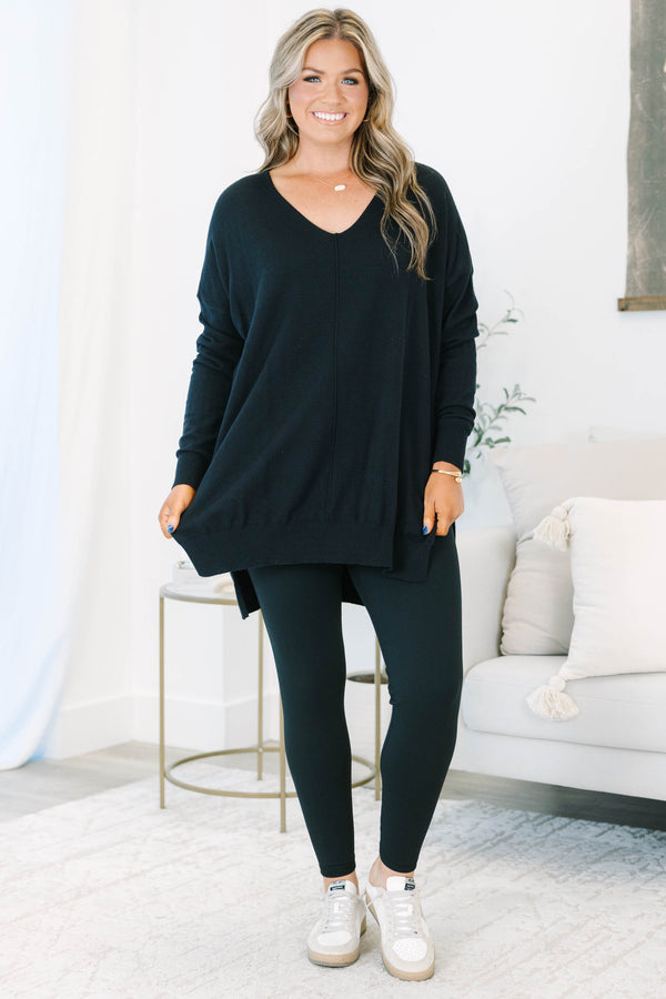 Plus size high-rise black seamless leggings with a stretchy, buttery soft nylon fabric.