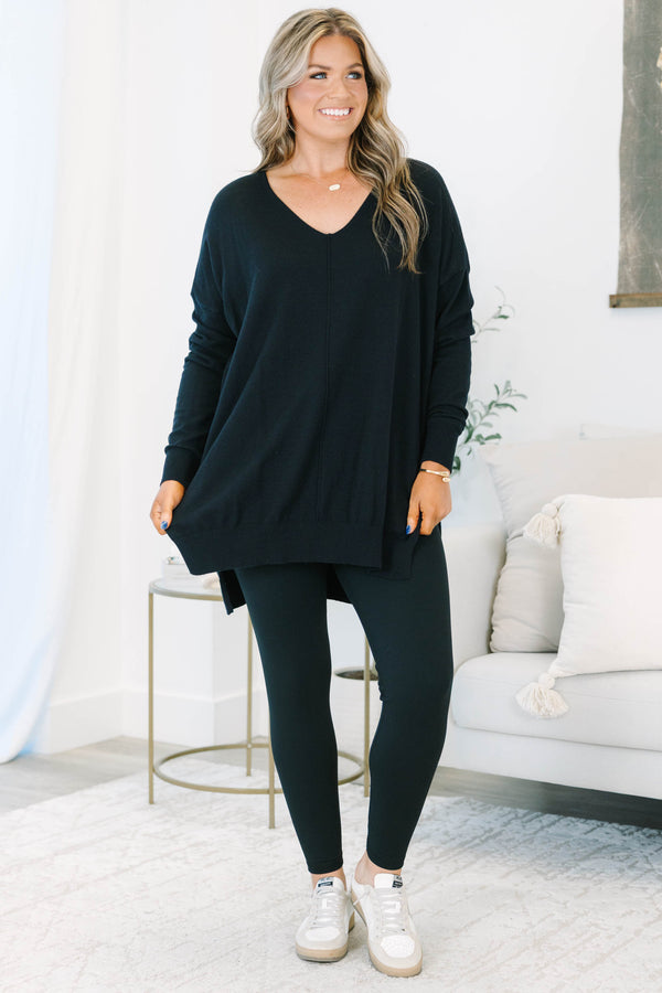 Plus size high-rise black seamless leggings with a stretchy, buttery soft nylon fabric.
