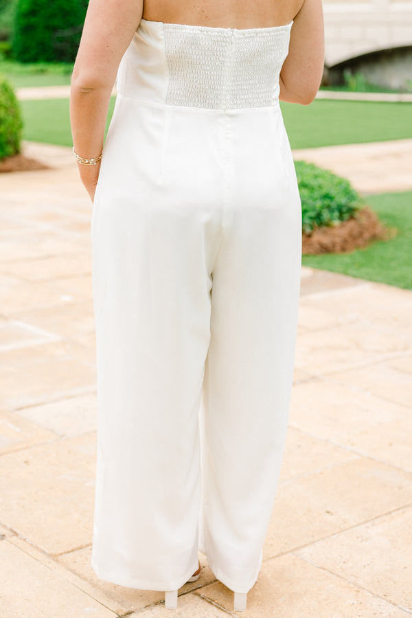 What A Charmer Jumpsuit, White