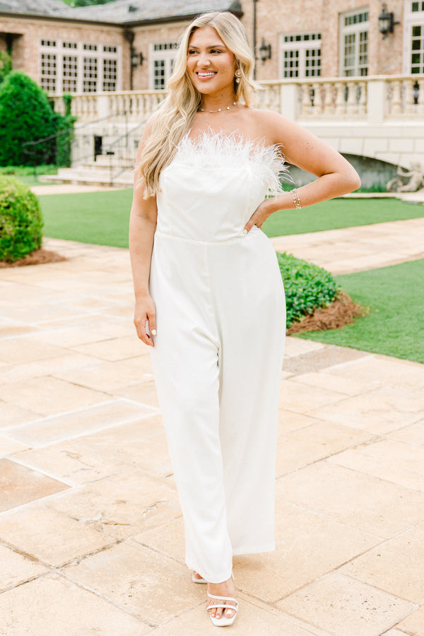 What A Charmer Jumpsuit, White