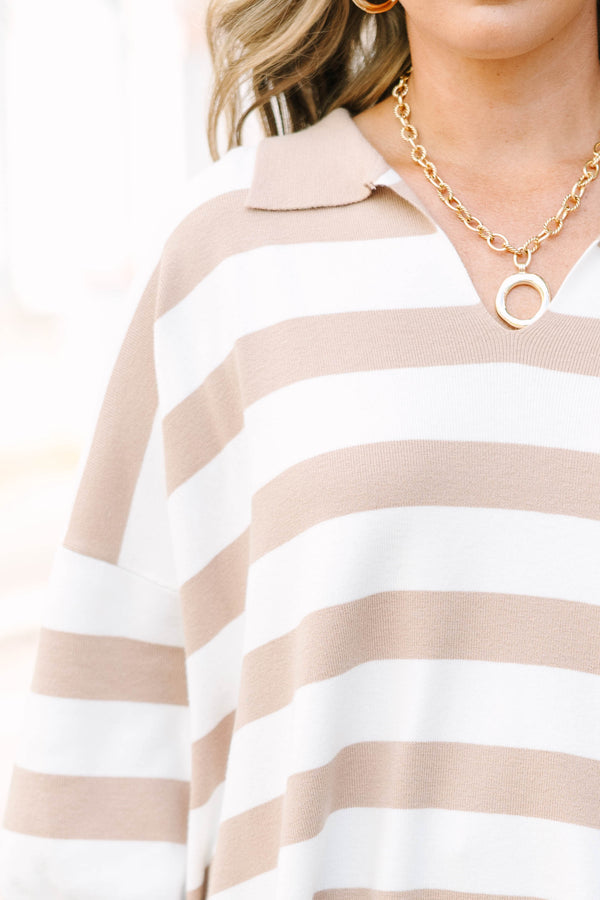 Wherever You Go Sweater, Brown