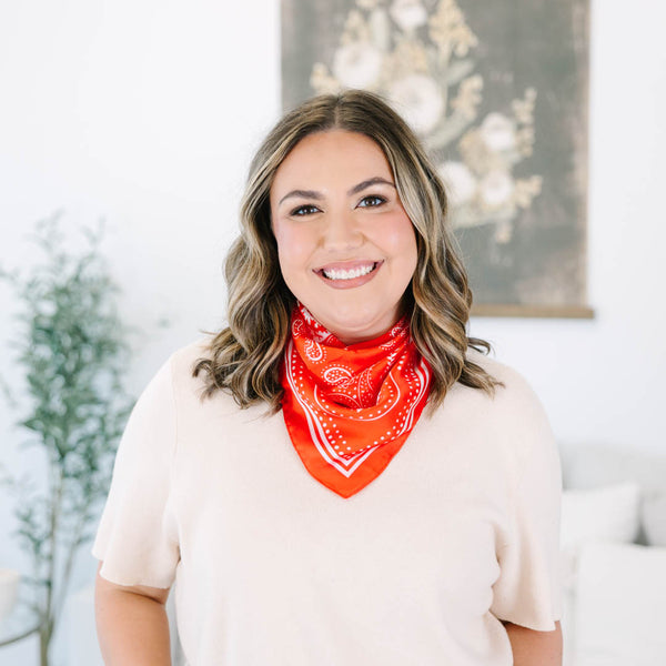 Honky Tonk Scarf, Red