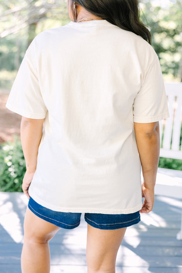 Chic Soul plus size clothing, white short sleeve tee with 
