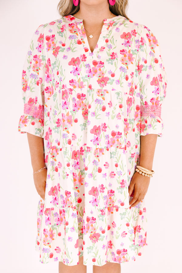 Sands Of Life Dress, Fuchsia