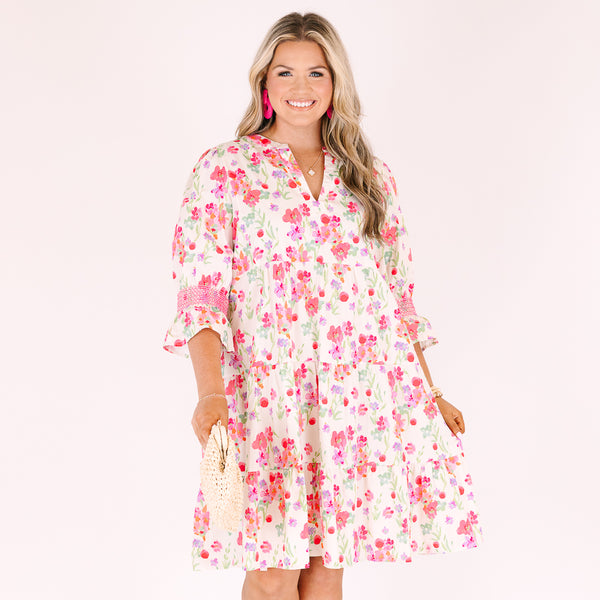 Sands Of Life Dress, Fuchsia
