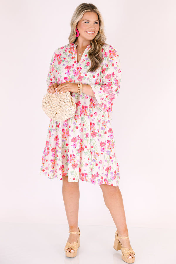 Sands Of Life Dress, Fuchsia