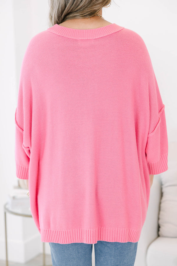 Simply Yours Sweater, Pink
