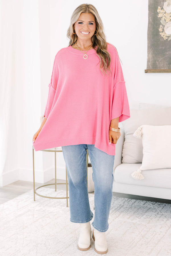 Simply Yours Sweater, Pink