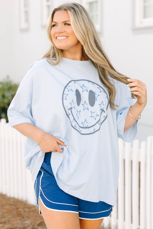 Chic Soul plus size clothing, navy blue athletic shorts with thick stretchy waistband and white outlining along the sides and bottom of shorts