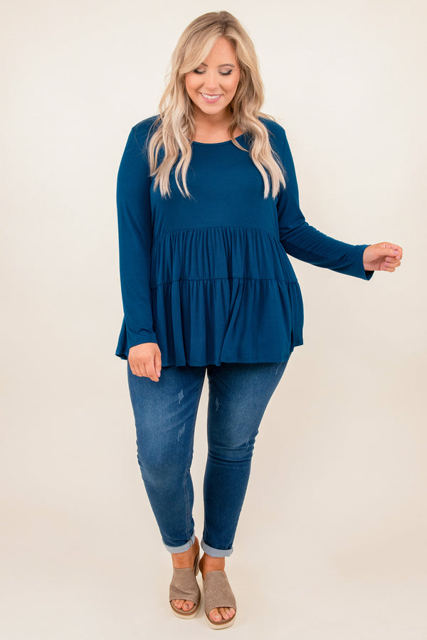 Closer To Me Top, Teal