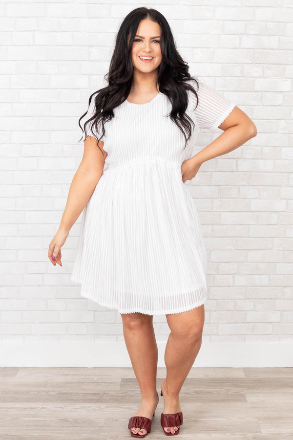 Closer With You Dress, White