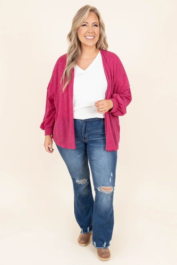 Chic Soul plus size clothing, dark wash distressed flare jeans